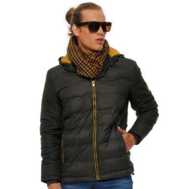 Imagem de Jaqueta Masculina Puffer com Capuz Yacht Master 380013C, Militar, G