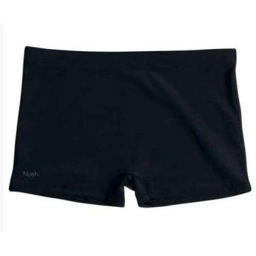 Imagem de Sunga Mash Boxer Lisa c Vivo Lateral Masculina - Preto, Preto, P