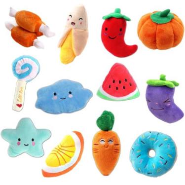 Imagem de Brinquedo Pet Mordedor Cachorro Com Apito Kit 2 Unidades - Pelucia de 