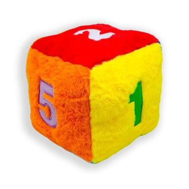 Imagem de Dado Pelucia Chocalho Brinquedo Educativo Bebê Infantil - Fizzy, Númer