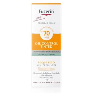 Imagem de EUCERIN Protetor Solar Facial Oil Control Cor Clara FPS 70 50ml, Antio