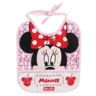 Imagem de Babador Com Porta Migalhas Minnie Rosa 03093- Baby Go - REVAL