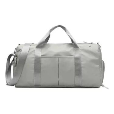 Imagem de Bolsa Academia Transversal Mala Bordo Alça Mão Viagem - KY, Cinza