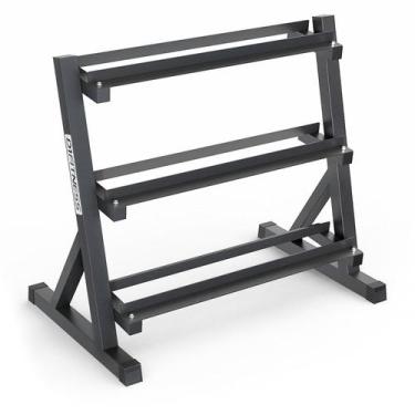 Imagem de Suporte Expositor Estante para Halter Dumbbell - 3 Andares - D1Fitness
