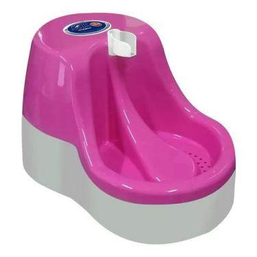 Imagem de Fonte Bebedouro Bivolt Rosa Furacão Pet 2,5 L Gatos Cães