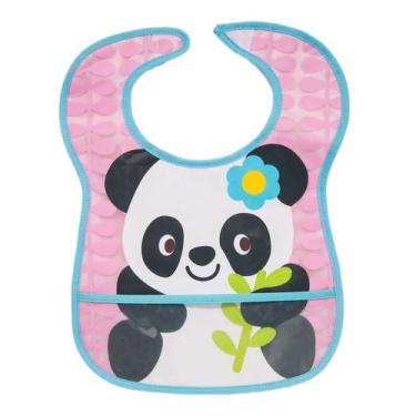 Imagem de Babador Buba Plastificado com Bolso - Panda