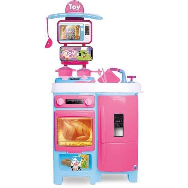 Imagem de Cozinha de Brinquedo Toy Chef com Acessórios Interativos e Torneira com Água Samba Toys