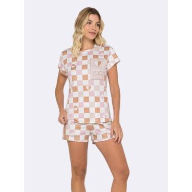 Imagem de Pijama Feminino Manga Curta Sweet Heritage - Veggi, Branco, G, Feminin
