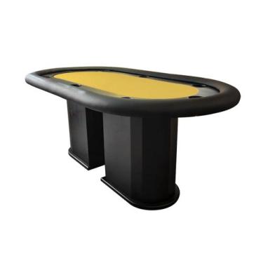 Imagem de Mesa de Poker Linha Master com Borda Estofada e Porta Copos - 2,55x1,1