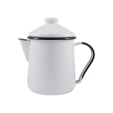 Imagem de Leiteira Esmaltada Ewel 1.1L Indução, Gás, Lenha Branco