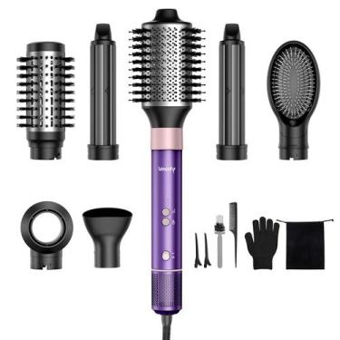 Imagem de Secador de Cabelo Vincofy 7 em 1 Styler 1500W Íon Lilás