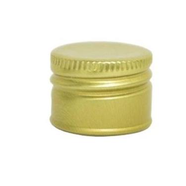 Imagem de Tampa De Alumínio Rosca 31MM Dourado 100 Unidades - BrasTampas