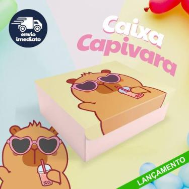 Imagem de Caixa Capivara com Tampa Porta Joias, Miudezas e Papelaria - Geguton