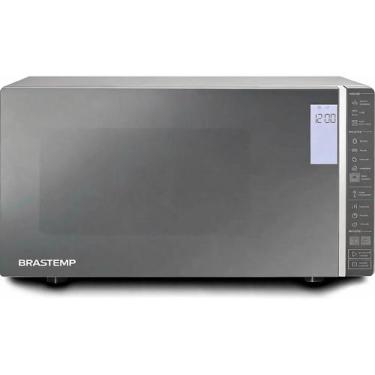 Imagem de Micro Ondas Bancada 32l Inox Espelhado Grill 127v - Brastemp 127v, 110