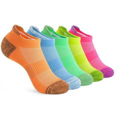Imagem de Meias Esportivas Respiráveis femininas, 6 Pares Para Corrida, Caminhad