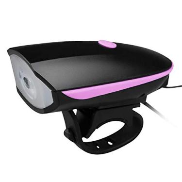 Imagem de yeacher Farol de bicicleta LED recarregável USB com buzina 120dB 3 modos de iluminação Faróis dianteiros de bicicleta à prova d'água para andar de bicicleta