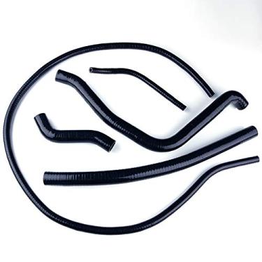 Imagem de LUXERAD Mangueira de silicone de desempenho de 3 camadas de 4,5 mm para POLARIS SPORTSMAN 700 EFI (preta)