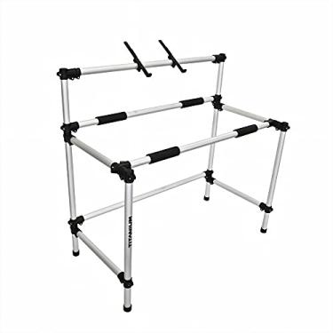 Imagem de Suporte Profissional Djs Titanium Racks RM120 Ideal Para Mixer de Alta Performance e Para Notebook