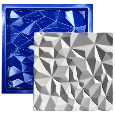 Imagem de Forma 3D Gesso e Cimento ABS 1mm - Diamante 30x30 cm