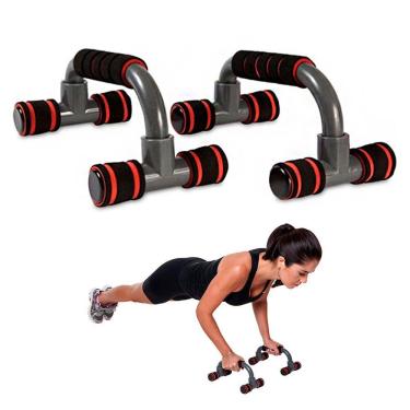 Imagem de Apoio Flexao Fixo Braço Fortalecimento Academia em Casa Tonificaçao Fitness Musculaçao Exercicios