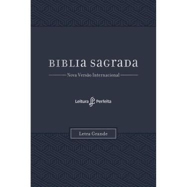 Imagem de Bíblia NVI Couro Soft Azul Letra Grande Espaço Para Anotação
