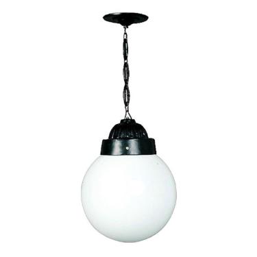 Imagem de Luminária Externa Interna Globo Grande Com Corrente Alumínio