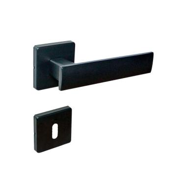 Imagem de Fechadura Interna Imab Metro Light Roseta Quadrada Preta