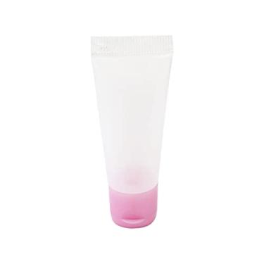 Imagem de Bisnaga Plástica Transparente 180ml C/Tampa Flip Top (20 Peças) (Rosa Bebê)