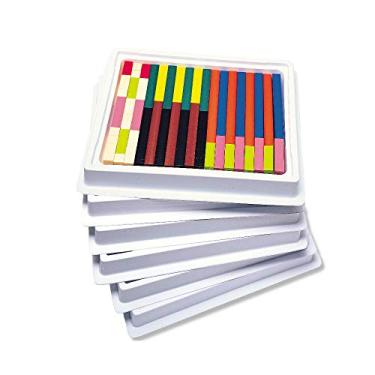 Imagem de Learning Resources Hastes Cuisenaire, embalagem múltipla: hastes de plástico, 6 conjuntos de 74