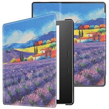Imagem de Capa fina para Kindle Oasis 2017 9ª geração 2019 10ª geração Kindle Oasis – Capa impermeável com despertar/hibernação automática