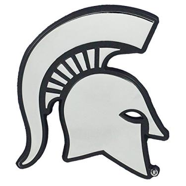 Imagem de FANMATS - 14866 NCAA Michigan State University Spartans Chrome Team Emblema 5,3 cm x 8 cm