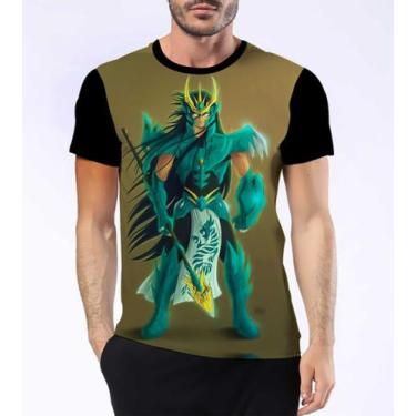Imagem de Camisa Camiseta Shiryu De Dragão Cavaleiros Dos Zodiáco 9 - Dias No Es