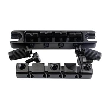 Imagem de Guyker Ponte de baixo de massa alta de 4 cordas com peça traseira vintage de aço usinado CNC, preta