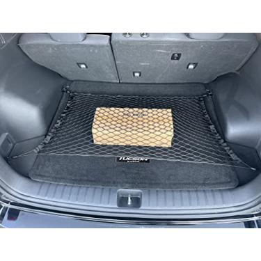 Imagem de Rede de carga estilo porta-malas para Hyundai Tucson 2015-2021 - Acessórios para carro - Organizadores e armazenamento de porta-malas premium - Rede de carga para crossover - Organizador de veículo