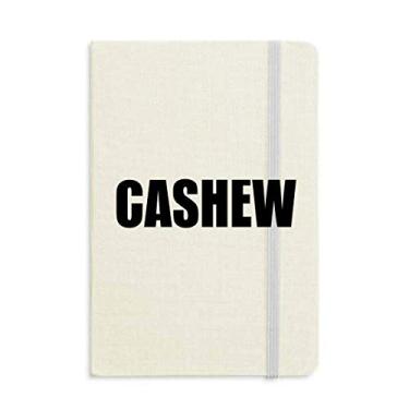 Imagem de Caderno de caju frutas nome alimentos capa dura diário clássico presente A5