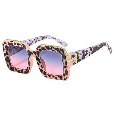 Imagem de Óculos de sol vintage preto quadrado vermelho gradiente para mulheres moda clipe de metal óculos de sol masculino hip hop uv400 tons gafas de sol, rosa cinza rosa, tamanho único