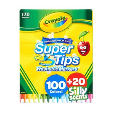 Crayola Super Tips Washable Markers 20/Pkg-Assorted Colors 58-8106