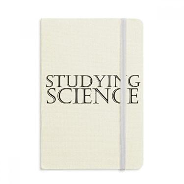 Imagem de Caderno de frases curtas para estudar ciências, capa dura oficial, diário clássico