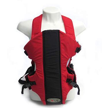 Imagem de LOVE Canguru Mochila Para Bebe 2 Em 1 Love Preto/Vermelho