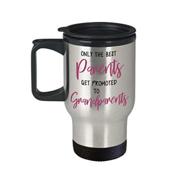 Imagem de Caneca de viagem Future Grandparent – Apenas os melhores pais são promovidos aos avós – Presente para avós – Ideia de