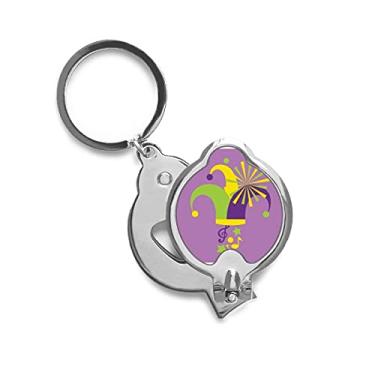 Imagem de Cortador de unhas de palhaço com chapéu de carnaval do Rio Brasil, cortador de aço inoxidável