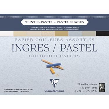 Imagem de Clairefontaine: Ingres coladas Pastel Pad 18 x 24 cm: 25: Neutra Cores