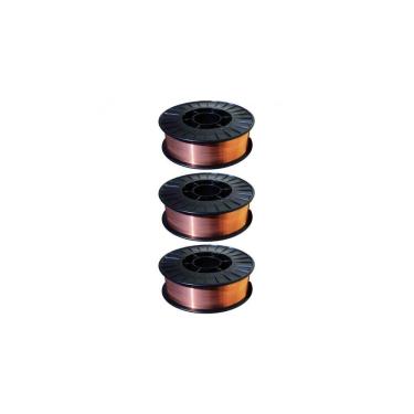 Imagem de Kit com 3 Arame Mig Diâmetro - 0,80mm - 5kg - JST