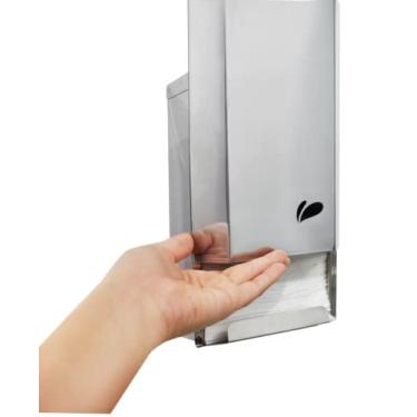 Imagem de Dispenser Porta Papel Higiênico Cai Cai Ideal Aço inox 430 polido - Biovis