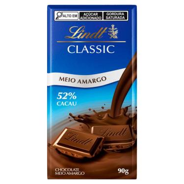 Imagem de Chocolate Lindt Classic Meio Amargo 52% Cacau 90g