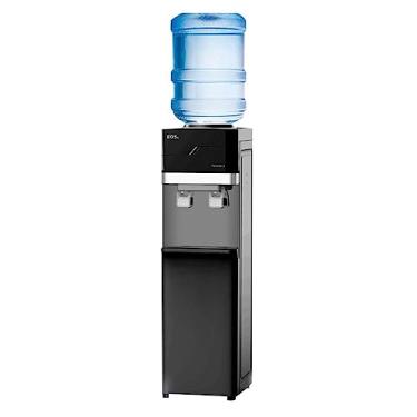 Imagem de Bebedouro de Coluna para Garrafão com Armário Eos Mineralle Compressor Preto Ebc01pca 110v
