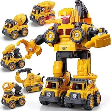 Imagem de Carrinho Robô 5 Em 1 Monta Desmonta Construbots - Mega Compras