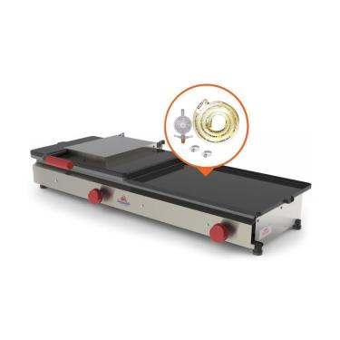 Imagem de Kit - Sanduicheira Dupla 1 Prensa Gigante Gás Pr-950gn + Kit Gás - Progás