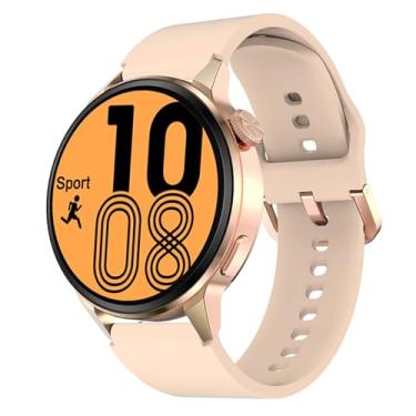 Relogio Smartwatch Feminino(Fazer/Atender Chamada),1.85''Smart Watch Com  controle de voz AI,Pressão arterial/SpO2/monitor de freqüência cardíaca  Fitness Watch Bluetooth para iPhone Android Phone