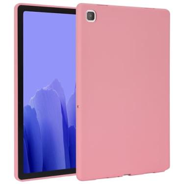 Imagem de Capa para tablet compatível com Samsung Galaxy Tab A8 10,5" X200/X205 (2021) Capa protetora fina de TPU macio à prova de choque, capa inteligente leve de ajuste fino (cor: rosa)